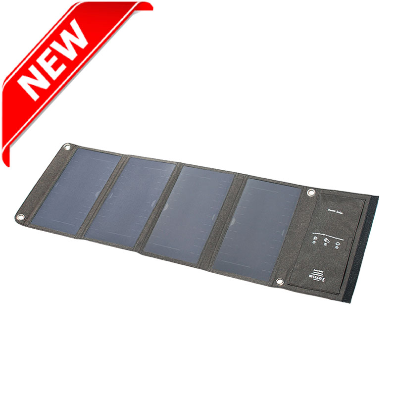 28watt portable foldable sunpower solar charger bag with dual USB output EM-028S